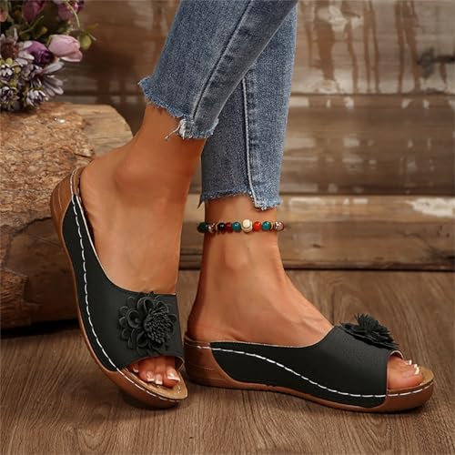 Fashionable high-heeled women's slippers - open-toe anti-slip sandals - for daily use, outdoor and beach use3