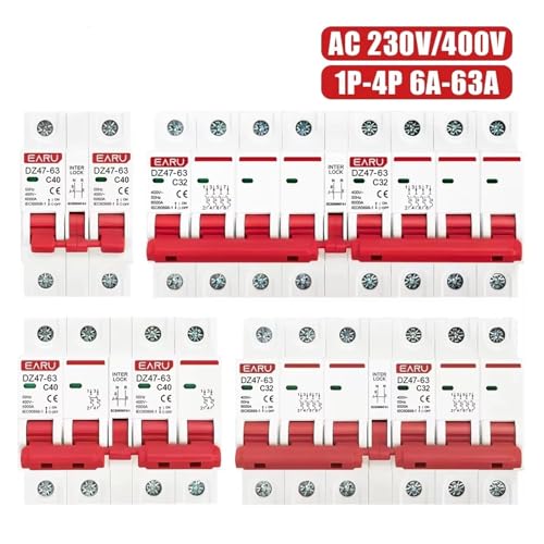 Interrupteur de déconnexion sur Rail DIN inverseur source 3P+3P