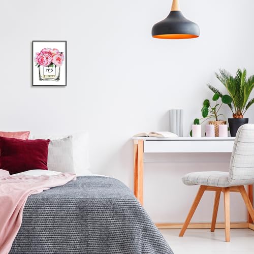 Image of Stupell Industries Glam Paris Vase with Pink Peony Framed Giclee Texturized Art, Proudly Made in USA | Stupell Industries . By Amanda Greenwood . Ready to hang once unboxed . Elegant gift for any room . Made in USA