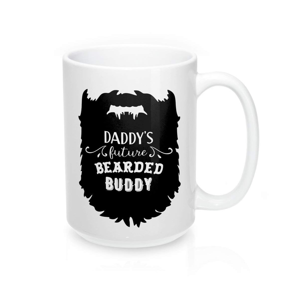 YUKE Mug, Daddy Mug Daddys Future Bearded Buddy Mug Mug for Son Beard Mug Coffee Mug Bearded Mug Coffee Cup Pretty me Pink Gift for him