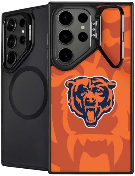 Skinit Kickstand Phone Case Compatible with Galaxy S25 Ultra - Officially Licensed NFL Chicago Bears Double Vision Design