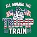 Wild Bobby All Aboard The 2024 Train Political Youth Hooded Sweatshirt, Kelly, X-Large
