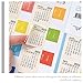Operitacx 16sheets Calendar Stickers Multi-Function Planner Tabs for Daily Use Easy Organization Color-Coded Month Labels Portable Book Tabs for School Office