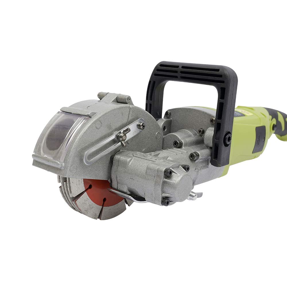Chaser eléctrico de pared de 4000 W, máquina ranuradora de pared con 5 hojas de sierra de 120 mm, cortador de ranura de 6000 rpm con profundidad y ancho de corte ajustables