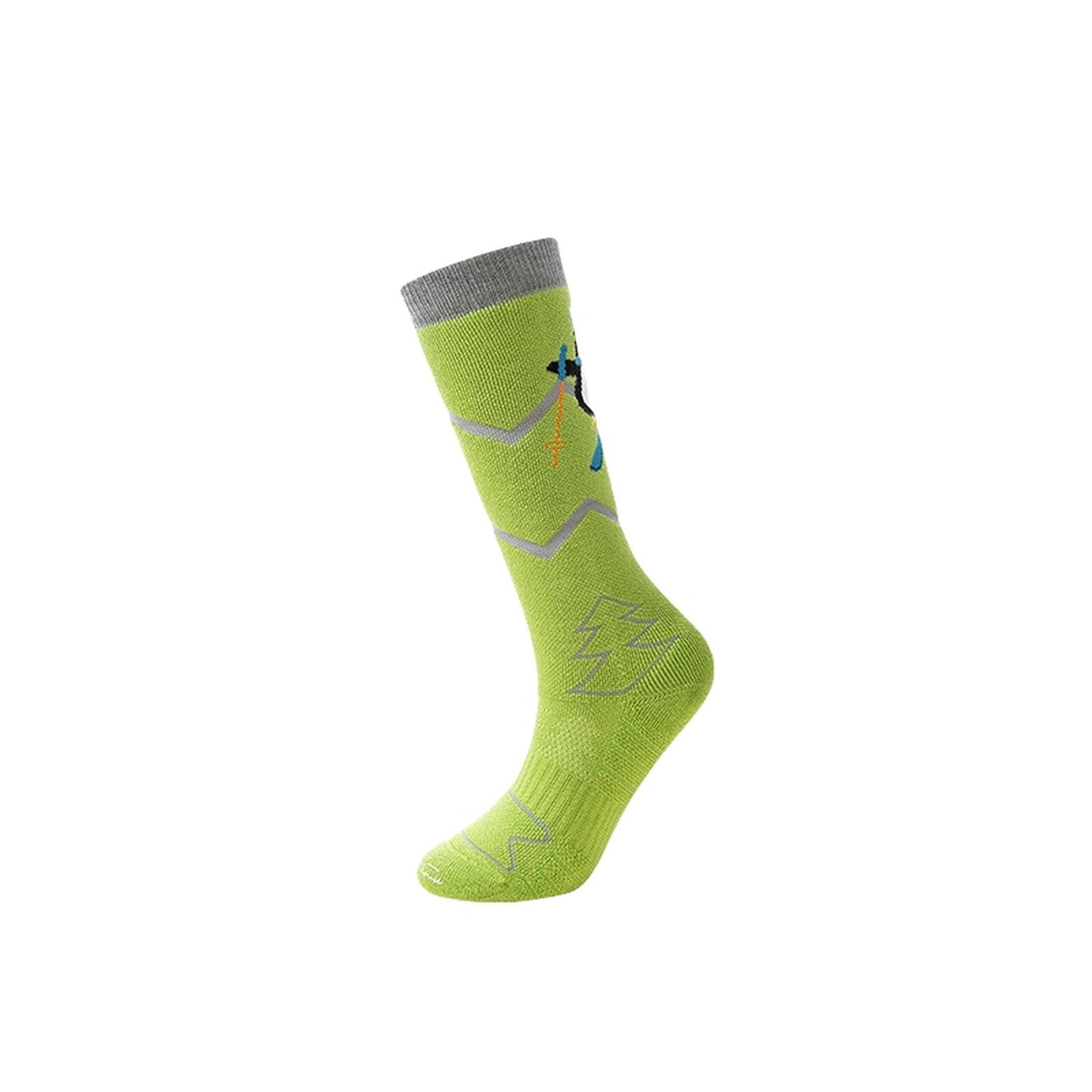 Chaussettes Chaussettes De Ski Extérieure Chaudes Et Chaudes pour Enfants-Vert