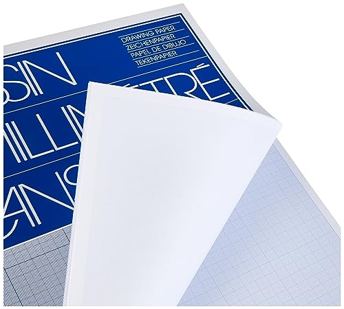 Canson, formato A3, 90 g/m², lato incollato Pad