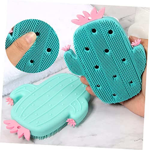 Alipis 1Pc Limpeza Spa Esfoliante Criativo Ferramenta De Cuidado De Massagem Cacto De Silicone Para