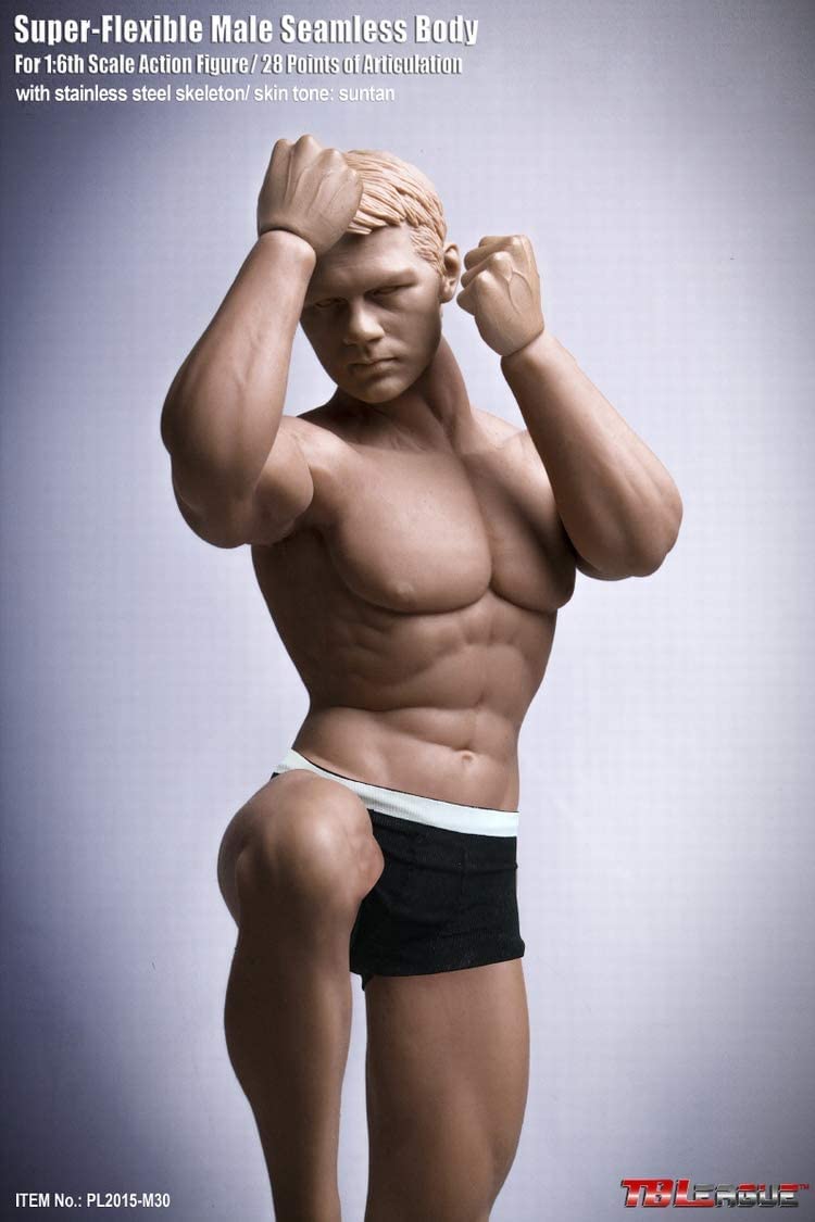 M30 1/6スケール 超柔軟スーパーフレキシブル 男性シームレスボディ 素体 Amazon | 1/6 男性 シームレス フィギュア ボディ超可動 素体 (M30