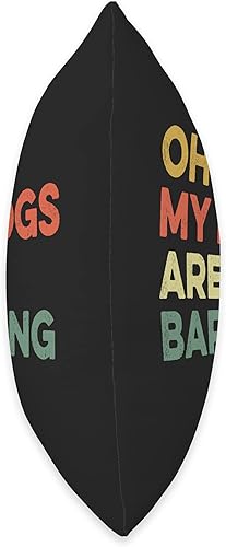 Miniatura 2 de Oh No My Dogs Are Barking Rhyming Slang Sore Feet Oh No My Dogs are Barking Funny Feet Hurt Slang - Almohada para el dolor de pies 16 x 16 pulgadas