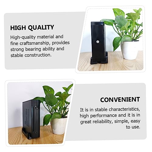 Soporte móvil ajustable para CPU TEHAUX con pies deslizantes, compacto para chasis de computadora, para gaming y oficina, base resistente de plástico miniatura 6