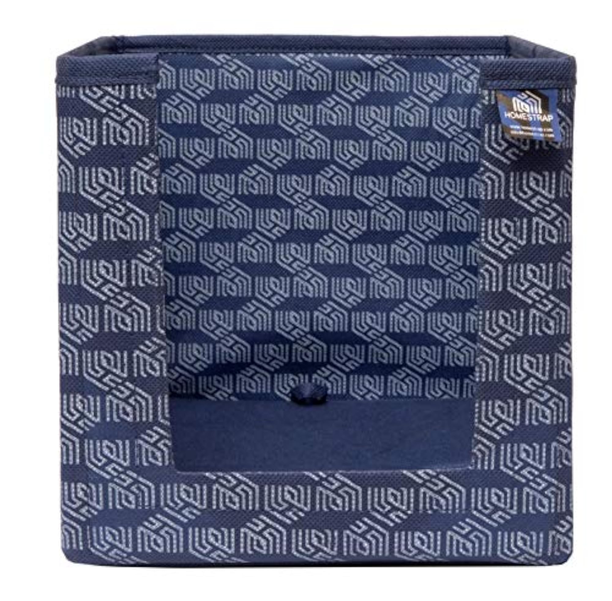 Navy Blue Printed Shirt Stacker Organizer, Pack of 2
