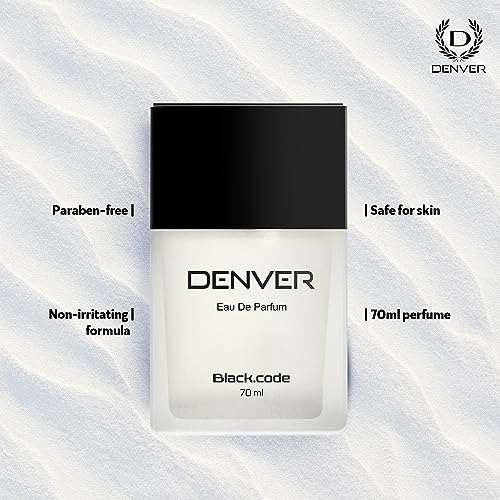 Image of DENVER Black Code Perfume For Men - 70ML|Premium & Long Lasting Perfume| Eau de Parfum