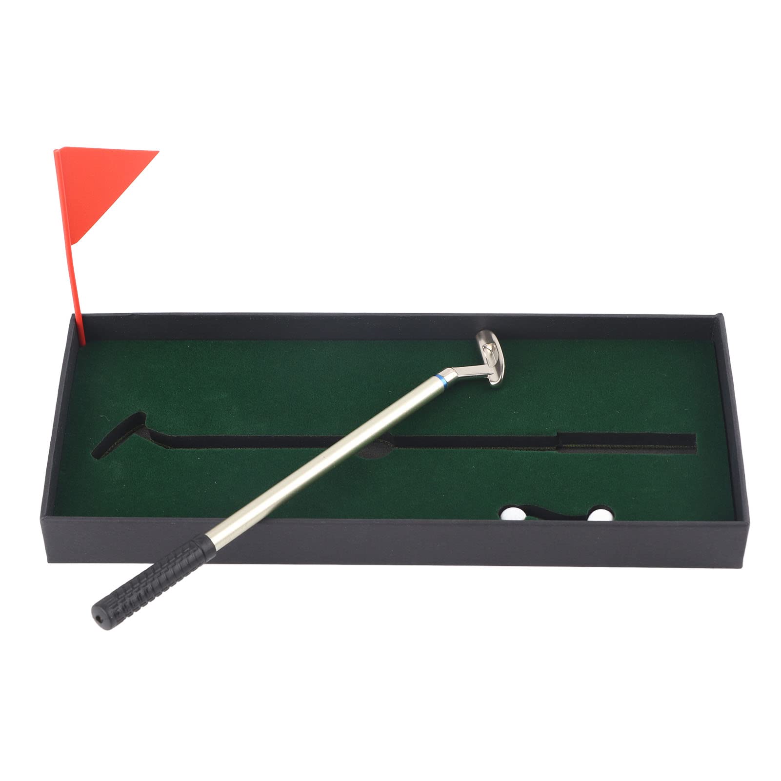 Mini set da golf, set da tavolo per esercitarsi con penna a sfera, putter, palla da golf, tappetino per mettere bandiera