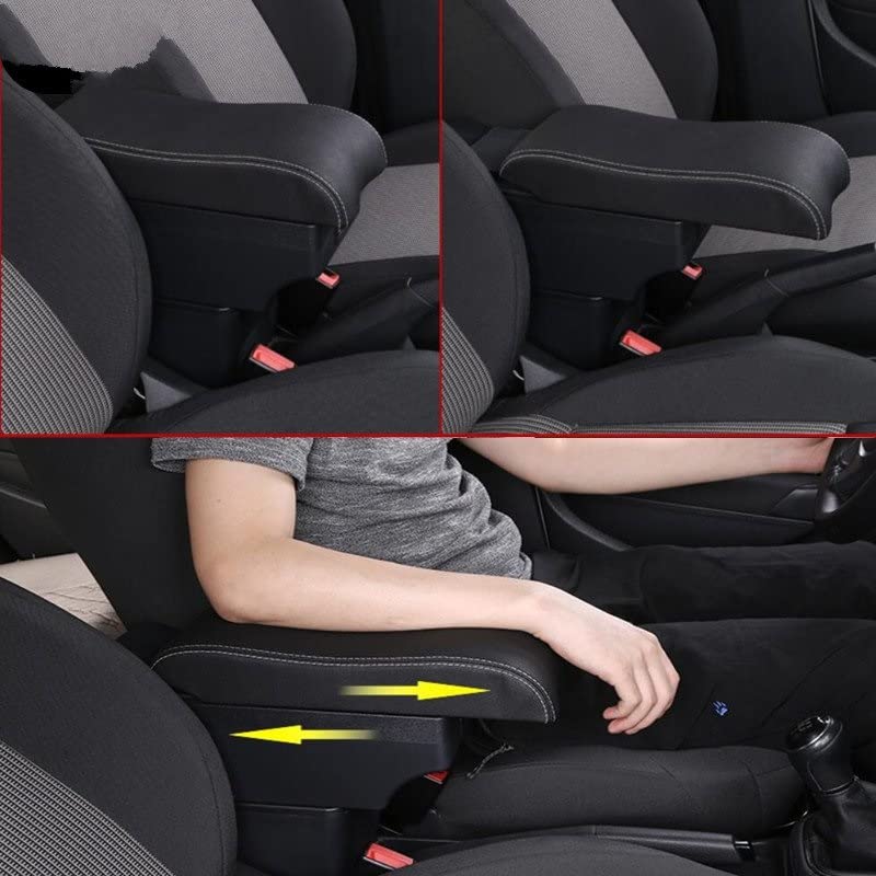 LFOTPP für VW Up 2023 / Seat Mii / Skoda Citigo 2013-2021 Auto Armlehne Ablagebox Auto Innenraum VW Up 2023 Zubehör  34