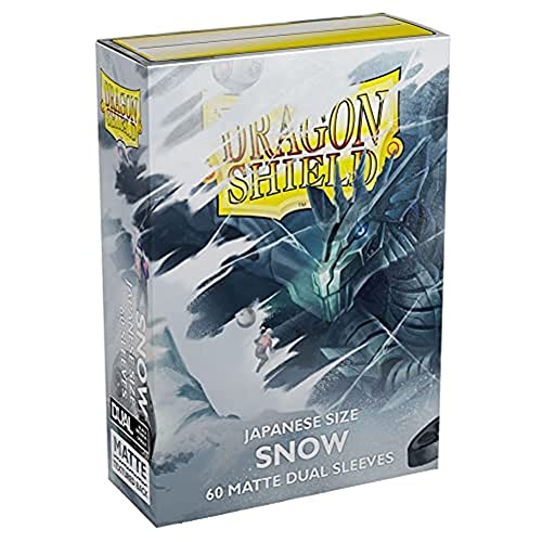 Sleeves Dragon Shield Mini Blanc Neige : Évitez l'usure de vos cartes japonaises avec ce lot de 5