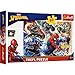 Trefl 60 Elementi, Ragno Coraggioso, per Bambini dai 4 Anni Puzzle, Colore Marvel Spiderman, 17311