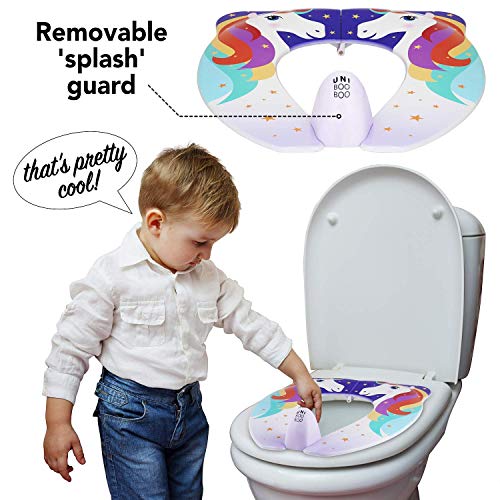 UNI BOO BOO Töpfchen-Trainingssitz, einzigartiger Reise-Töpfchensitz für alle Toiletten, faltbar und tragbar, für Kleinkinder, mit Spritzschutz und rutschfesten Gummi-Pads - Image 7