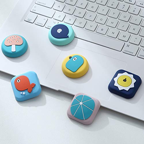 Naidev Durable Silicone Mat Wall Door Cartoon Door Handle Knob Anti Crash Pad Wall Guard Child Crash Pad Children's Room Decoration (Pack-2 Mix Color) 2