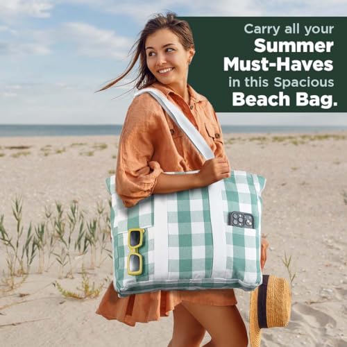 Image of Folkulture Beach Bag | Large Waterproof Beach Tote Bag for Women, Beach Essentials, Travel & Vacation Essentials