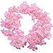 Produktbild BlueXP 2 Stück 180cm Künstliche Girlande Vines Kirschblüten Blume Hängend Sakura Rattan Dekor Girlande Floriation Home Garten Weihnachten Festival Hochzeit Party Hochzeit Dekor Rosa