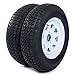 Set of 4 Trailer Tires & Rims ST205/75D15 F78-15 205/75-15 15" LRC 5 Lug White Spoke
