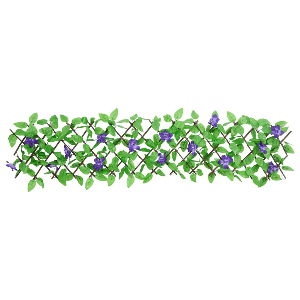 5 rejillas para plantas trepadoras de hiedra artificial, expandible, 180 x 20 cm, PVC y madera, valla decorativa para jardín, valla de jardín, paneles de valla para jardín