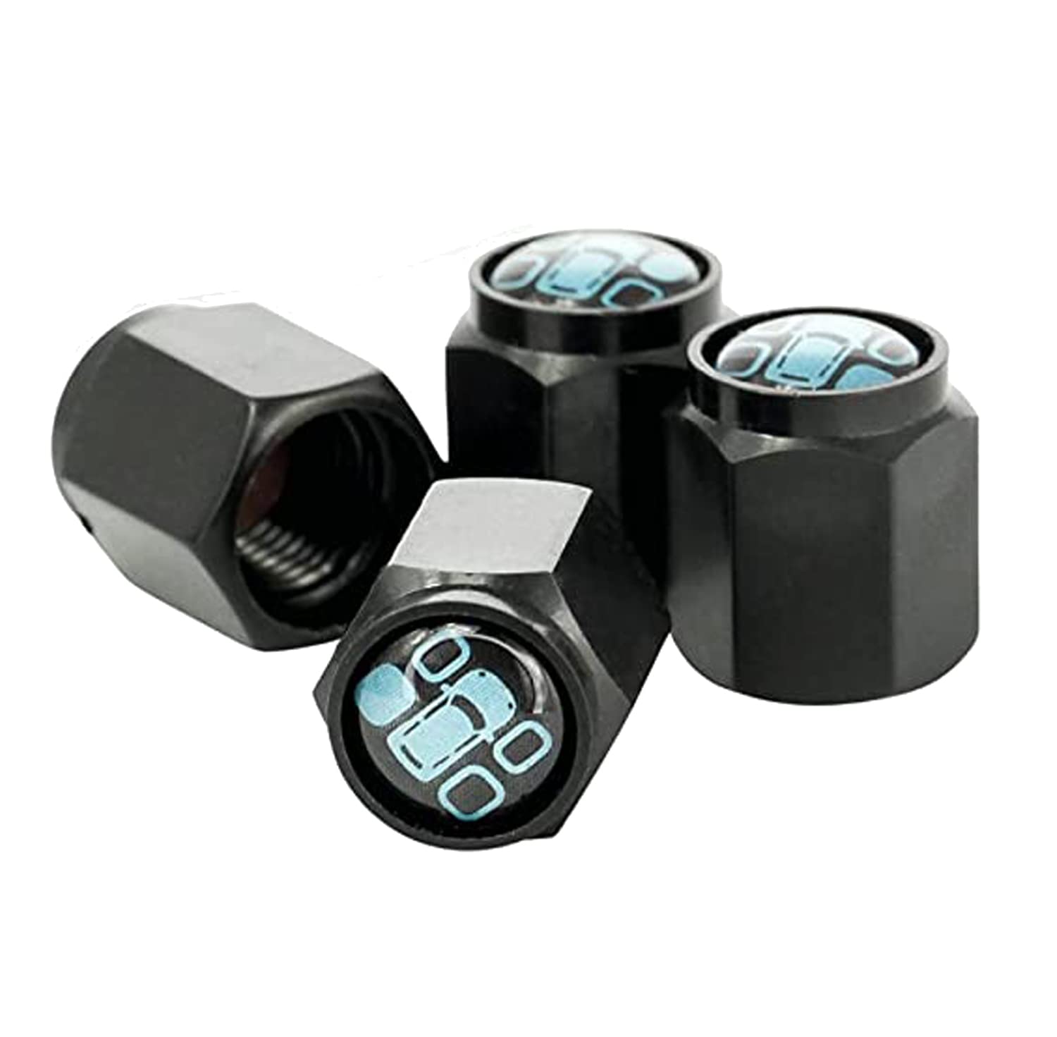 PLANGER Car Valve Caps - Tire Markers for Cars - Rust-Free Wheel Rim Markers - 4 Pack