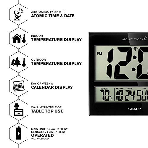 Sharp Atomic Clock - Never Needs Setting! thumb #2