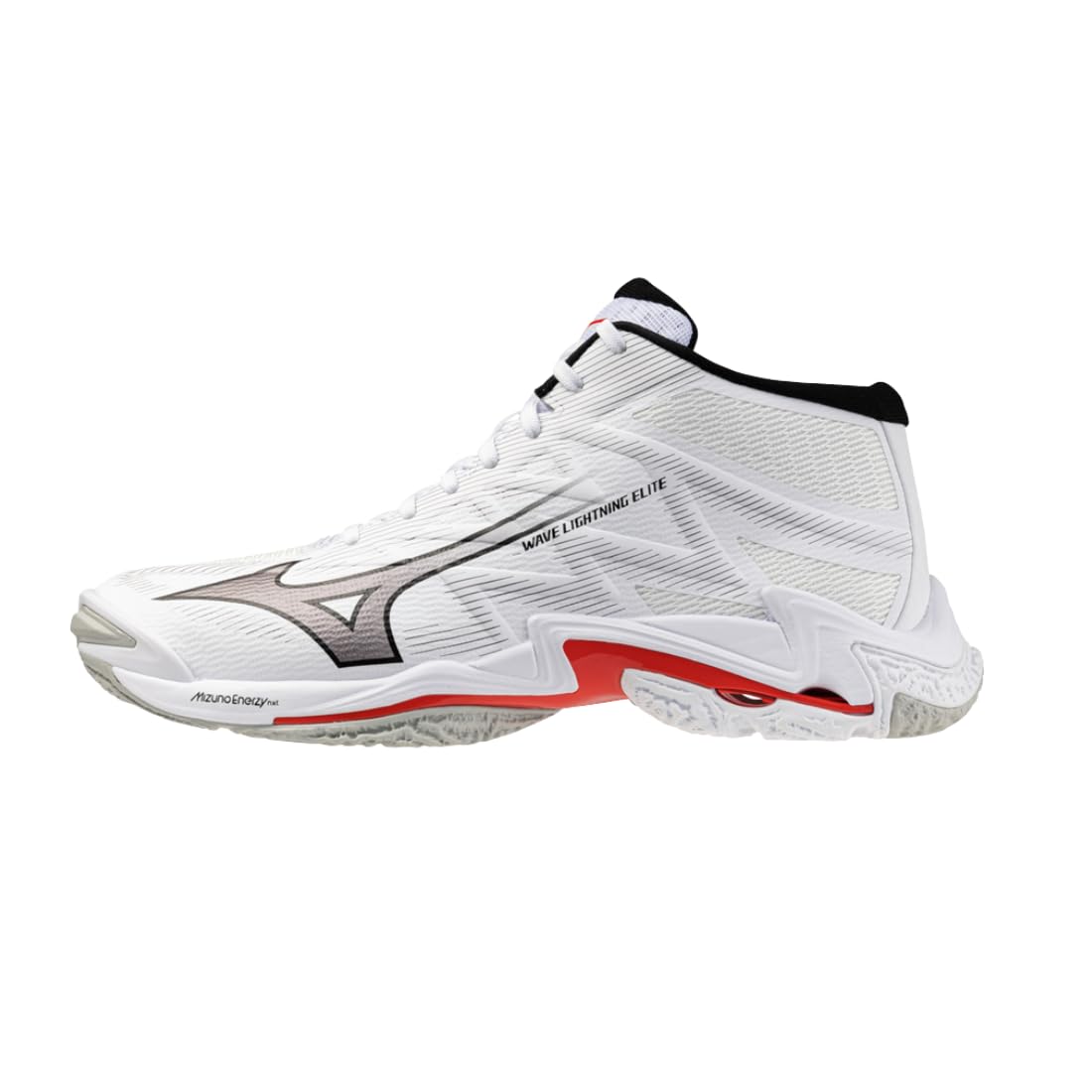 Mizuno Wave Lightning Elite Mid Volleyballschuhe, Obermaterial Reno Woven, ENERZY NXT, Sohle XG, 295 g
