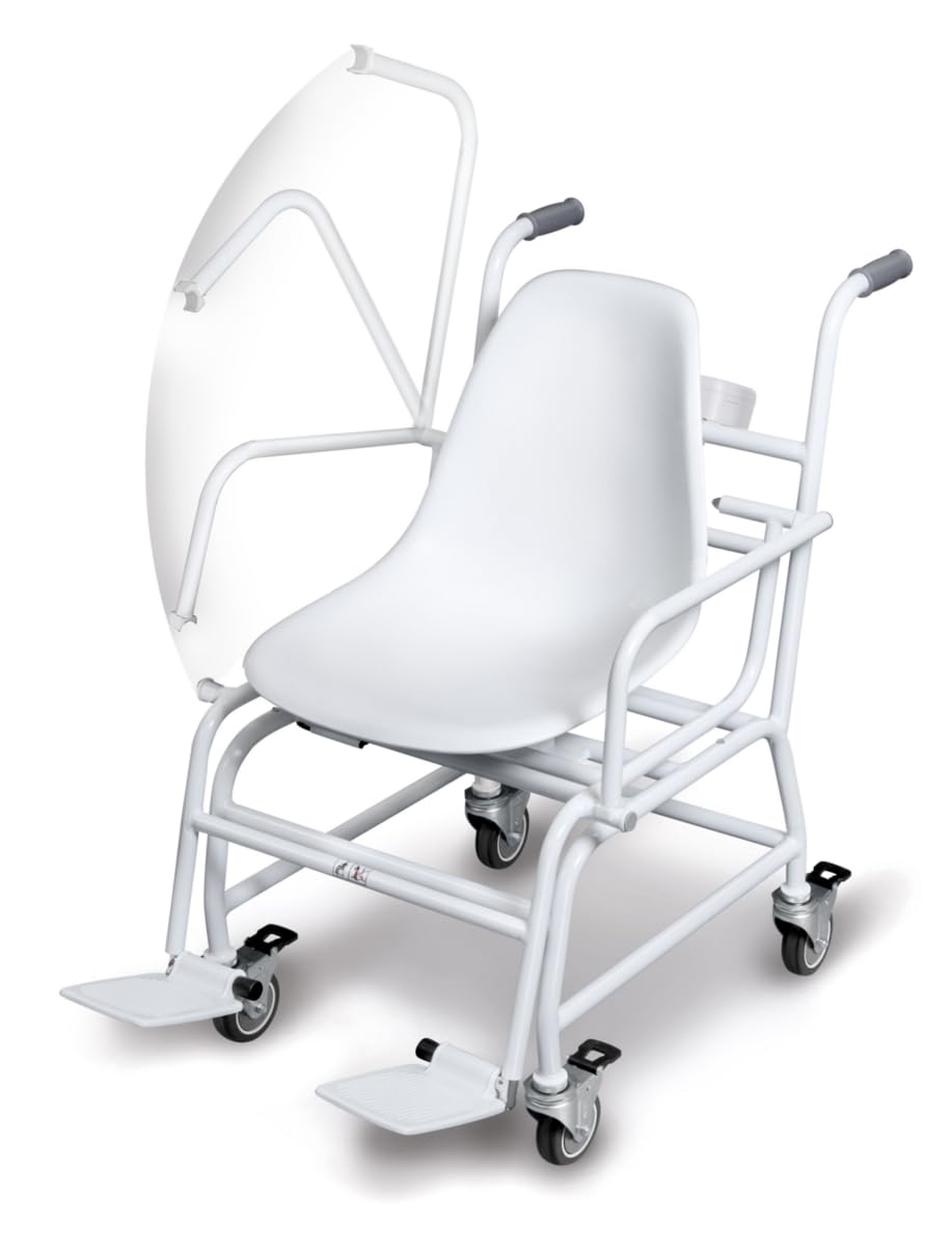 KERN MCF 300K-1M - Bilancia da sedia mobile per diagnostica medica, leggibilità [d]: 100 g, portata di peso [max]: 300 kg, rovere