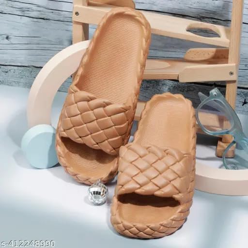 Image of Richmen Slippers For Women Sandals Casual Open Toe Non Slip Flats Girls Sliders Flip Flops Chappals Ladies Clogs Stylish Bedroom Sleeper Slides