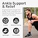Zensah Ankle Support - Compression Ankle Brace - Great for Running, Soccer, Volleyball, Sports - Ankle Sleeve Helps Sprains, Tendonitis, Pain, Beige, Medium