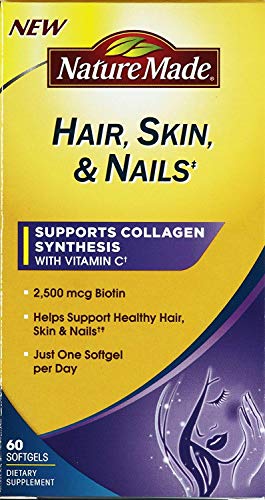 Nature Made Dietary Supplement Hair, Skin & Nails, 60 ct (Pack of 3)