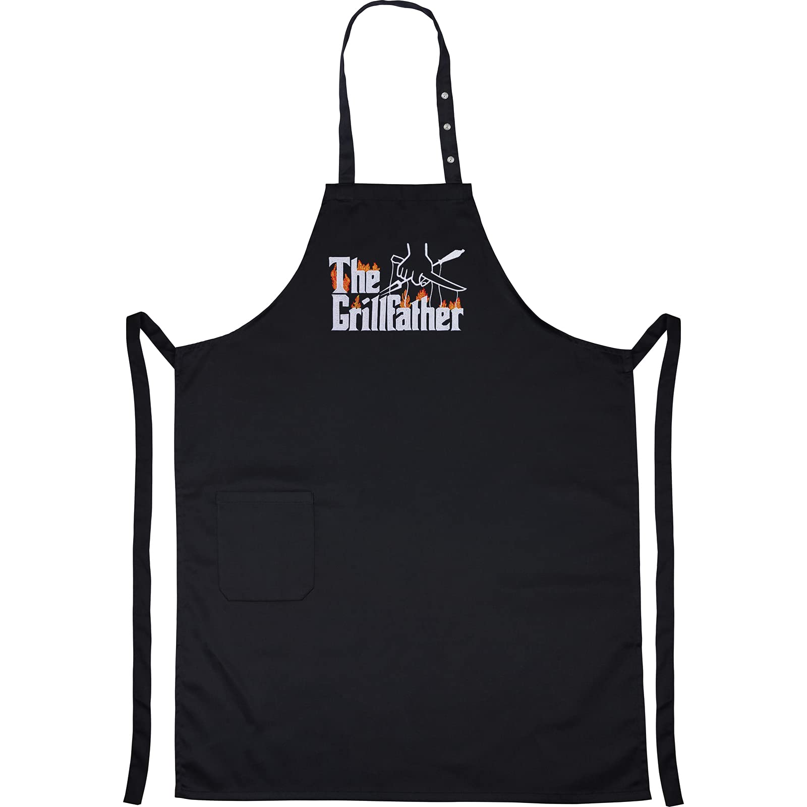 EXPRESS-STICKEREI Cooking apron Grillmaster dad Adjustable Kitchen Aprons with Pocket | adjustable neck strap