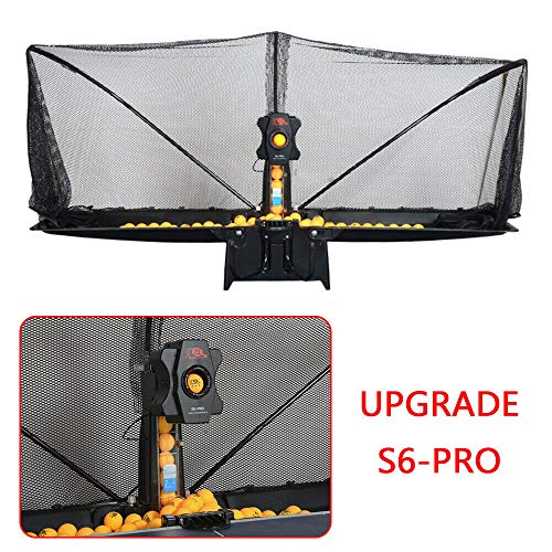 DONSU Table Tennis Robot,Multi-rotat Ping Pong Ball Machine,S6-PRO Table Tennis Robot Automatic Ping-Pong Ball Practice Machine Automatic Ball Machine for Training
