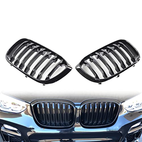 Calandre avant noir brillant pour BMW X3 G01 X4 G02 2018-2021 double grille