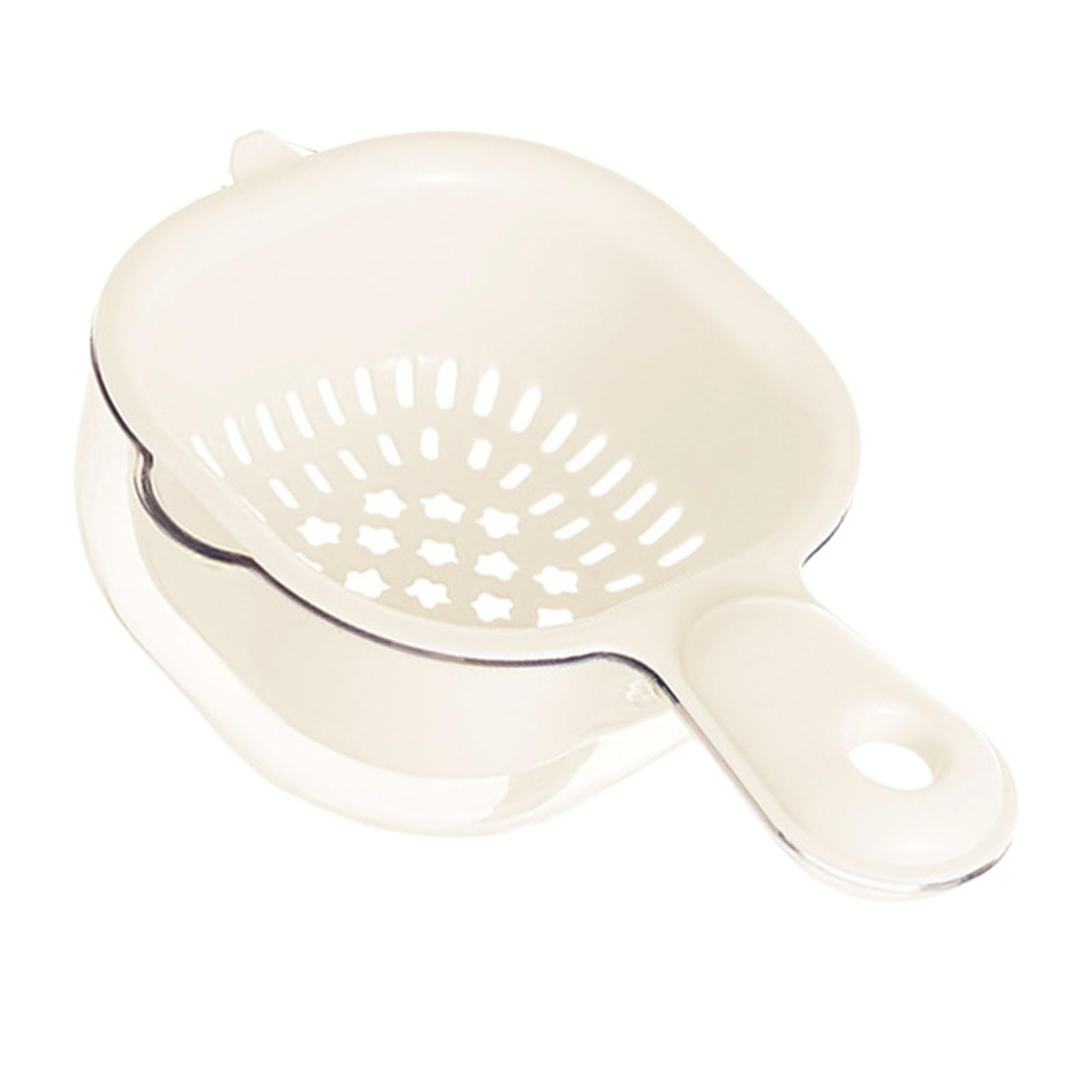 Tsophreniq Practical Kitchen Colander with Bowl Kitchen Straining Bowl Serving Basket Washing Basket Vegetable Washing Tool Draining