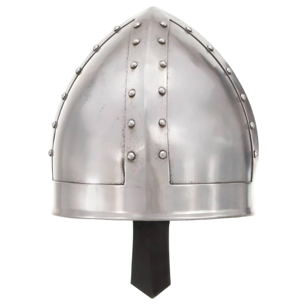 Genérico Réplica de Casco de Caballero Medieval Antiguo Larp Acero plata-286216