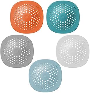 Chargenyang 5 Pcs Shower Drain Hair CatherShower Drain CoversSilicone Tube Drain Hair Filter