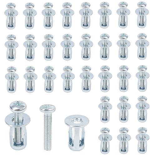 Yesaler Écrous à Pétales de Vis D'expansion M4x20 Écrou Creux Galvanisé Chevilles à Expansion pour Revêtement en Aluminium 30 Pièces