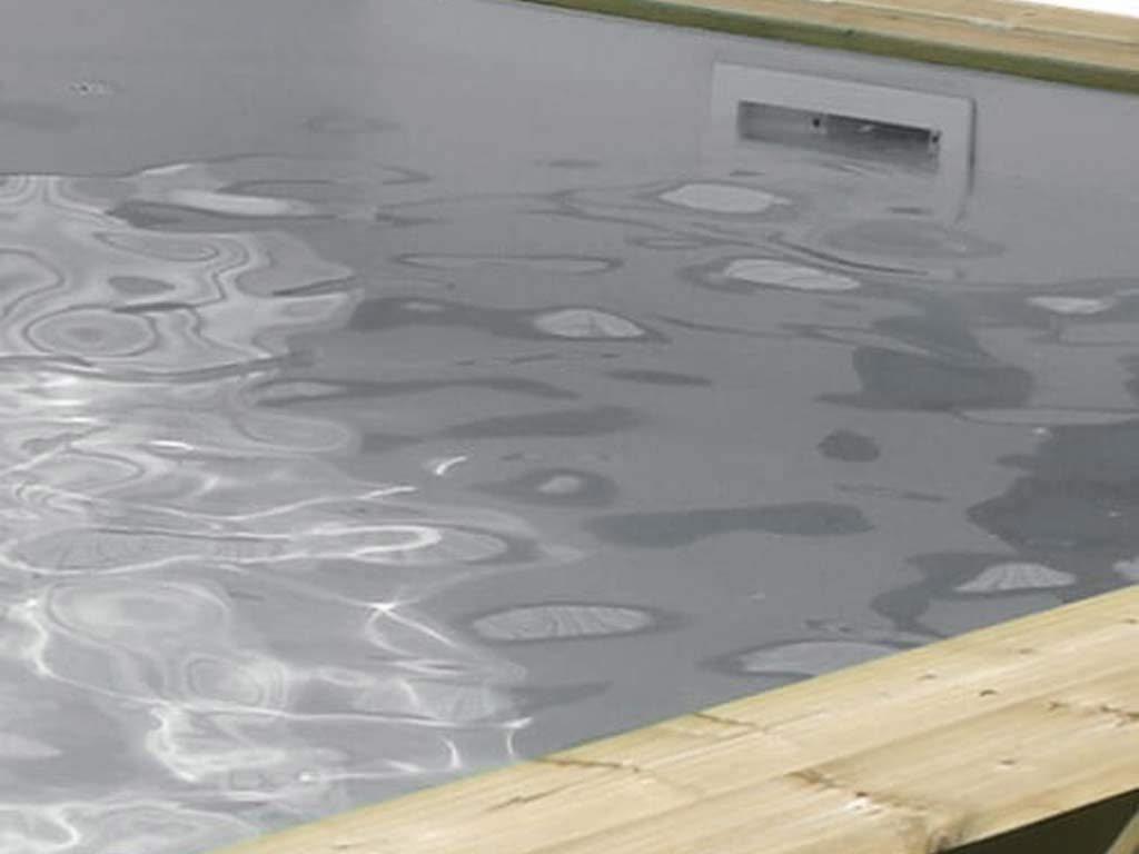 Liner de rechange piscine bois Océa gris Ø 4,30 m pour réparer les fuites