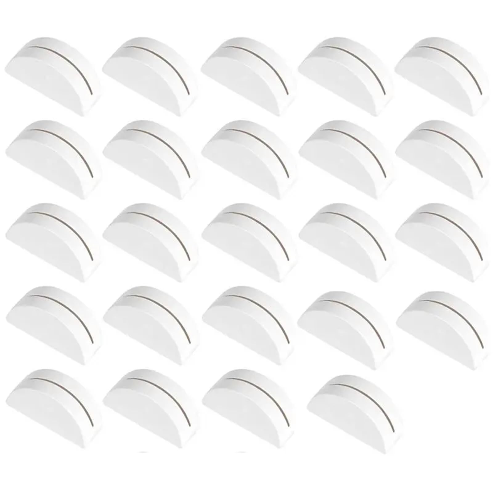 GOXQIT 24PCS Small Size Place Card Holders White Table Number Stands, Wooden Light Weight Wedding Name Holder For Party