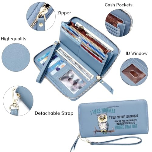 OIDERY Personalized Cute Owl Women's Wallet,Birthday Gift,Holiday Gift for Family,Graduation Gift for Classmates4