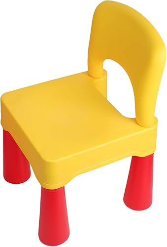 Miniatura 4 de Silla de plástico para niños pequeños, duradera y ligera, asiento de 9.3 pulgadas de altura, uso en interiores o exteriores, para niños y niñas de