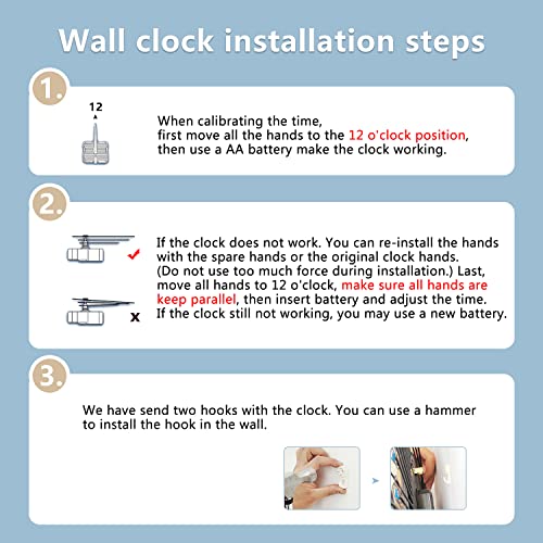 Neotend Gold Wall Clock For Living Room Decor Large Modern Farmhouse Kitchen Big Wall Watch For Bedroom Silent Giant Decorative Office Non Ticking Metal Wall Clock Battery Operated Crystal 25.6 Inch #TOP6