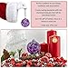 Totally Blown Glassworks Ornament, Handmade Blown Glass, Hanging Tree Holiday Décor, Sun Catcher, Witches Ball, Gazing Orb, Friendship Keepsake, Window Color. (Purple White Powder)