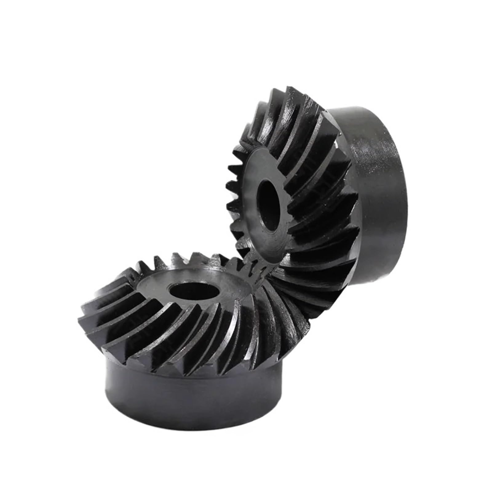 Bevel Gear Pinion Hardware Mechanical 1 Pair Steel Spiral Bevel Gear 2M 30 Tooth Process Hole 12mm Surface High Frequency Quenching Helix Angle 35 Degrees