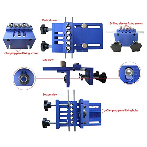 Universal High Precision Jig Dowel Cam Jig Minifix Jig Kit, Pangolin Wood Hole Drilling Guide Woodworking Position For Diy Wood Working,Furniture Repair Or Handyman,And Keep With 5 Year Warranty. #TOP3