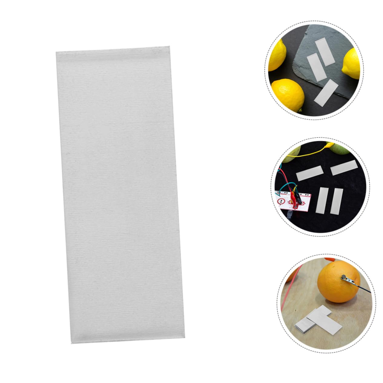 SOLUSTRE 12pièces Plaques Anodes Zinc Pur Pour Expériences Électrolytiques Et Fabrication De Batteries De Fruits Dimensions Outils Éducatifs Pour Laboratoire Et Projets Créatifs