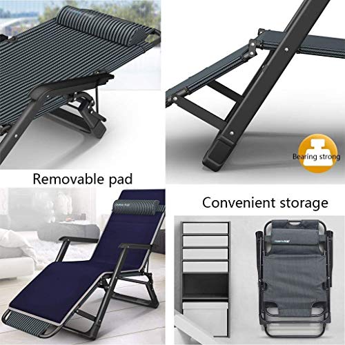 Chaise de jardin inclinable pliable avec position zero gravity - 4